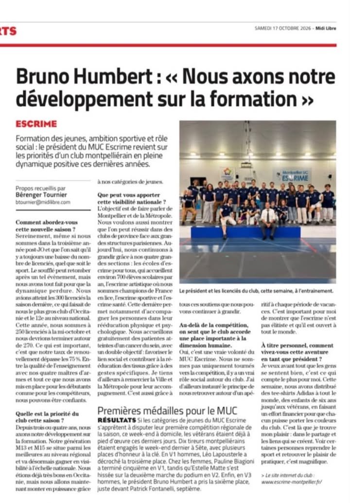 Montpellier UC Escrime